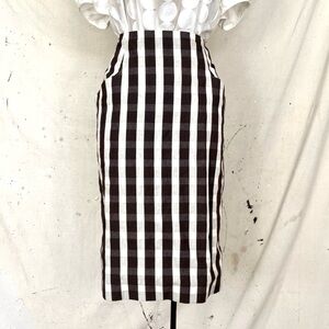 Authentic Brock Collection Plaid Pencil Skirt